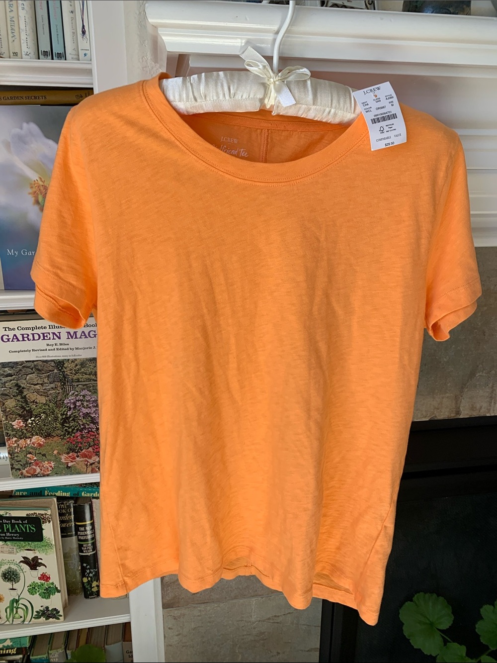 J. Crew Short Sleeve Crewneck Tee in Bright Orange